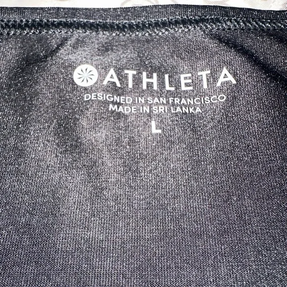 Athleta Short Sleeve Tee Black - Picture 3 of 4